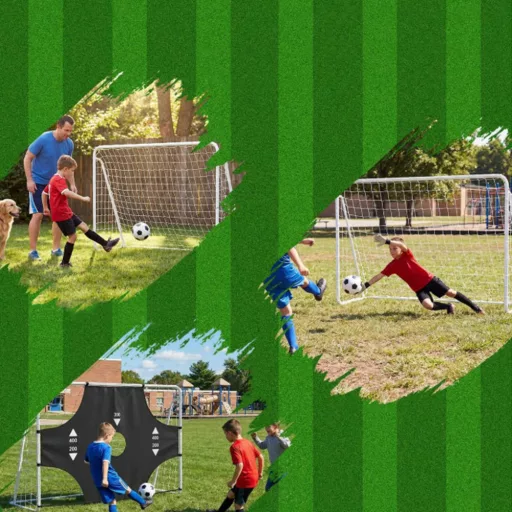 Bramka do piłki nożnej z wyjmowanym celem