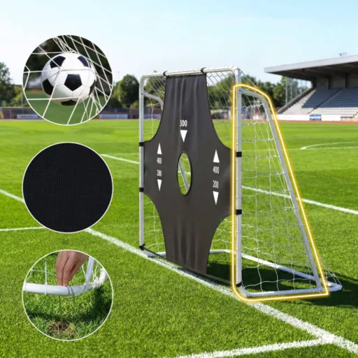 Bramka do piłki nożnej z wyjmowanym celem