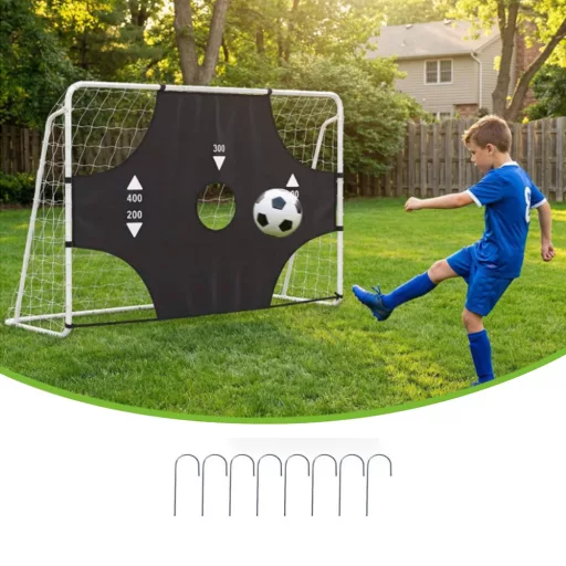 Bramka do piłki nożnej z wyjmowanym celem