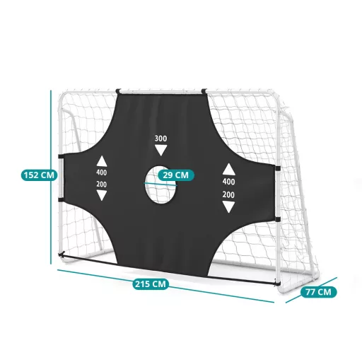Bramka do piłki nożnej z wyjmowanym celem