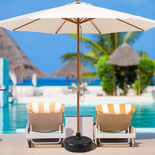 Podstawa parasola napełniana wodą lub piaskiem