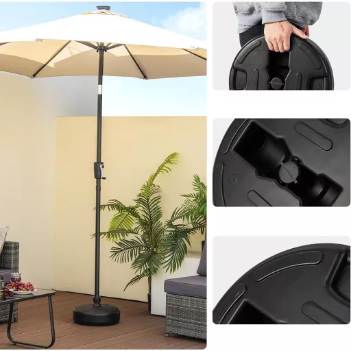 Podstawa parasola napełniana wodą lub piaskiem