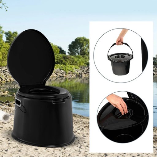 Przenośna Toaleta Czarna