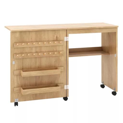 Składany stolik do maszyny do szycia, naturalny