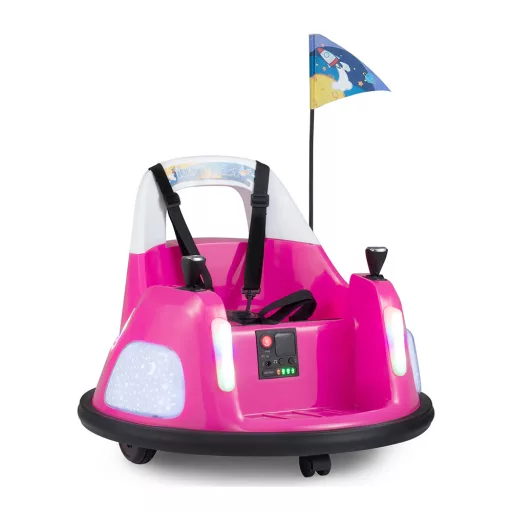 Dziecięcy dodgem 12V, różowy