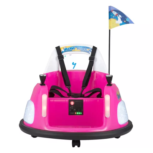 Dziecięcy dodgem 12V, różowy