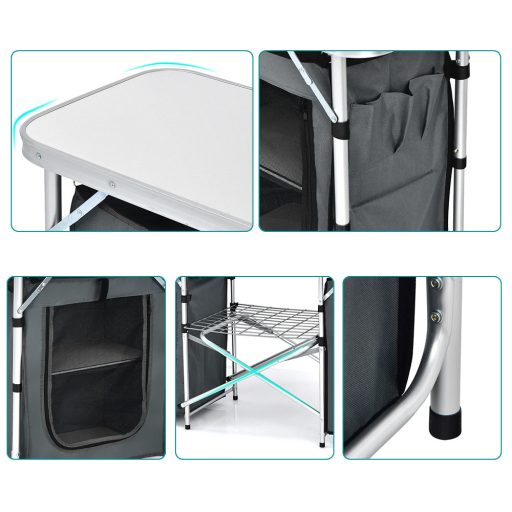 Składana kuchnia kempingowa z systemem przechowywania