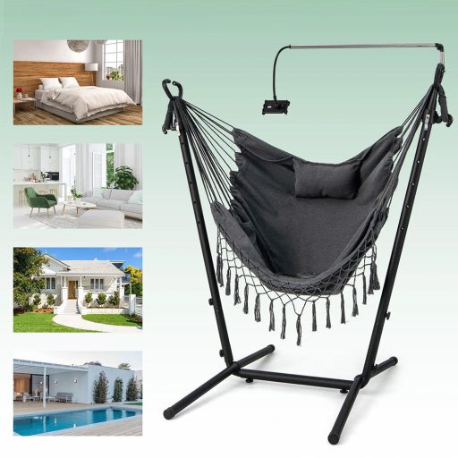 Regulowane Wiszące Krzesło z Uchwyt na Telefon