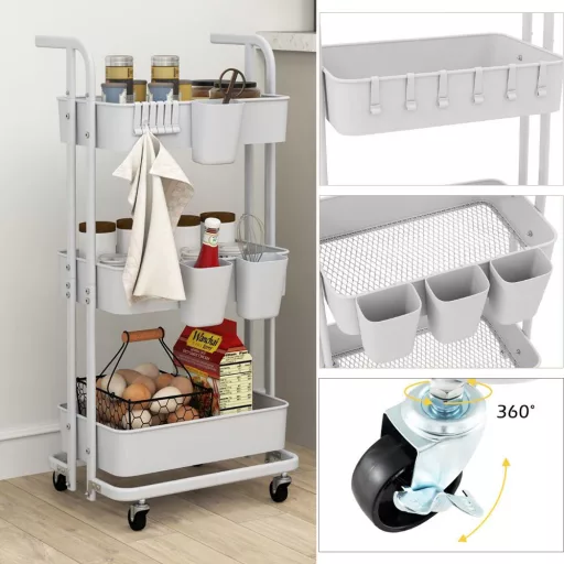 Wielopoziomowy Składany Wózek Serwisowy