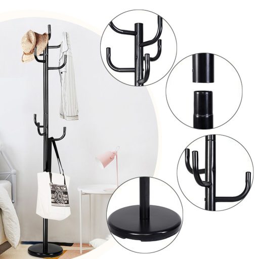 Wieszak na ubrania z 8 hakami