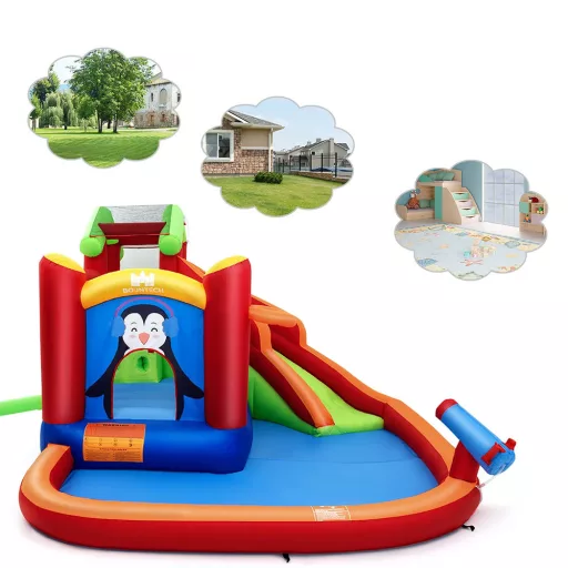 Zjeżdżalnia wodna w kształcie pingwina