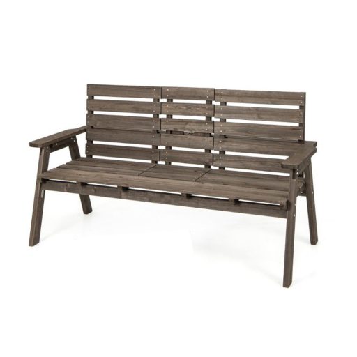 Ławka ogrodowa ze składanym stolikiem po środku