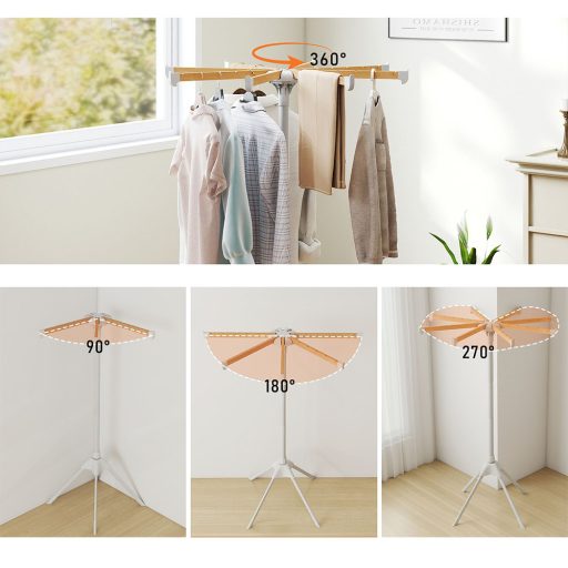 Składana suszarka z wieszakami