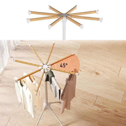 Składana suszarka z wieszakami