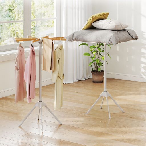 Składana suszarka z wieszakami