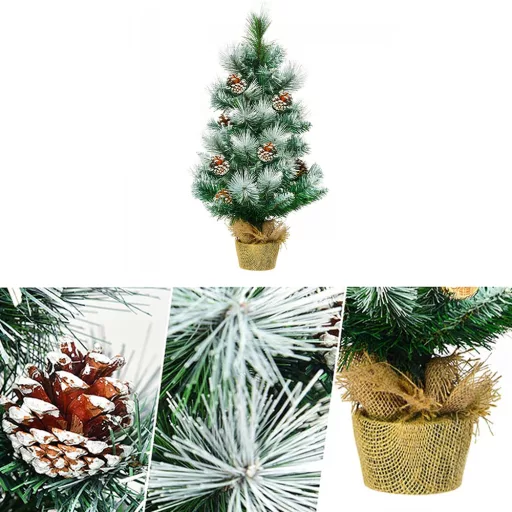 Sztuczna Choinka Śnieżna z Szyszkami 60cm