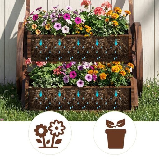 Ogródowy wózek na kwiaty