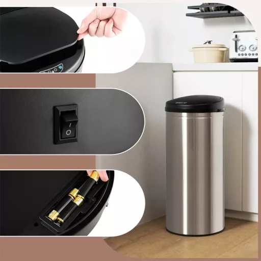 Kosz na śmieci z czujnikiem 30L