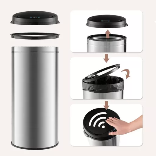 Kosz na śmieci z czujnikiem 30L