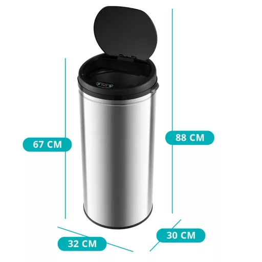 Kosz na śmieci z czujnikiem 30L