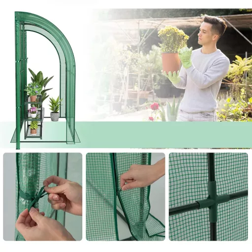 Szklarnia 197 cm × 97 cm × 204 cm