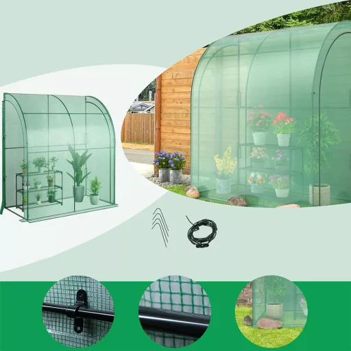 Szklarnia 197 cm × 97 cm × 204 cm