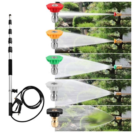 Teleskopowy Wysokociśnieniowy Czyścik z Akcesoriami