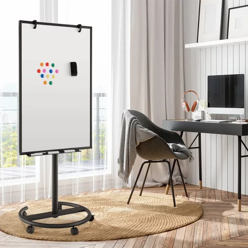 Mobilna Regulowana Tablica Magnetyczna z Akcesoriami