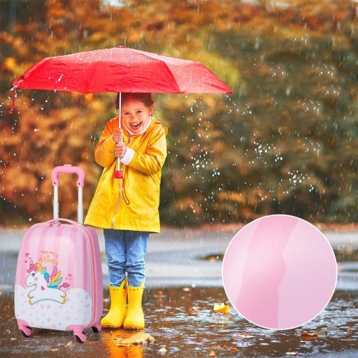 Zestaw walizki na kółkach i plecaka dla dzieci, jednorożec