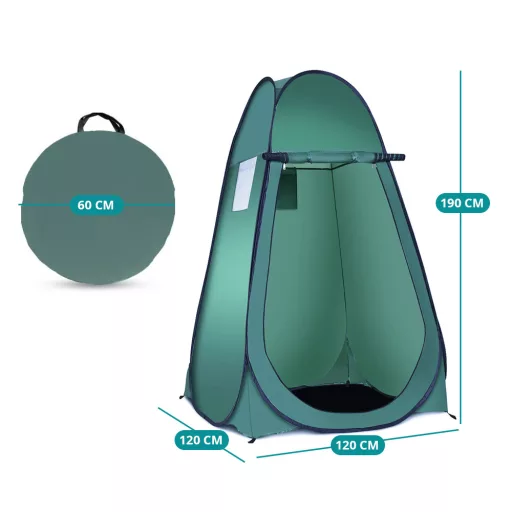 Namiot przebieralnia, zielony