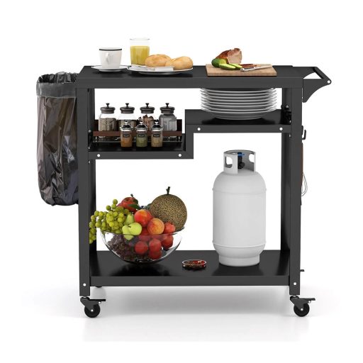 Mobilny grillowy wózek 3-poziomowy