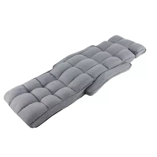 Składana sofa łóżko z 6 regulowanymi pozycjami, jasnoszara