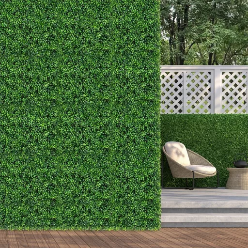 Dekoracyjna ściana z roślin sztucznych 12 szt. 50x50 cm