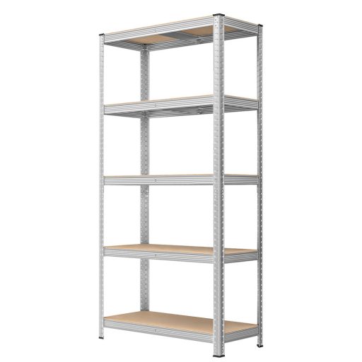 Stalowy regał, srebrny, zestaw 2 szt.