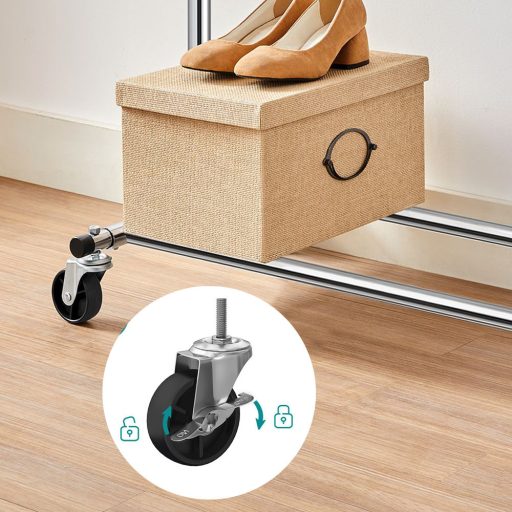 Wieszak na ubrania na kółkach