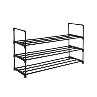 Metalowy regał na buty z 3 poziomami 92x30x55cm