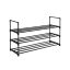 Metalowy regał na buty z 3 poziomami 92x30x55cm