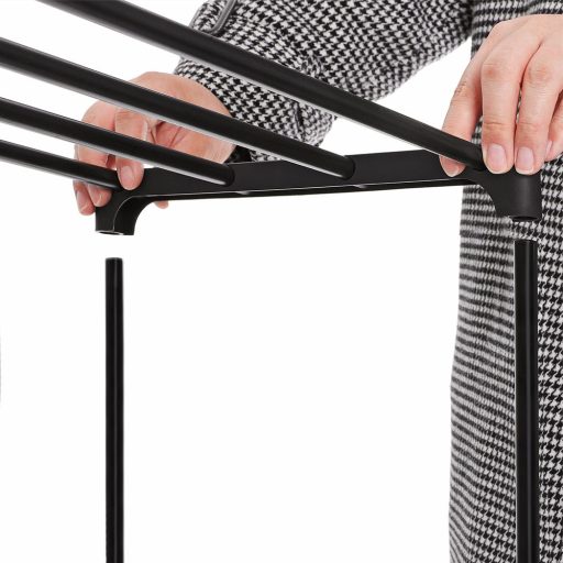 Metalowy regał na buty z 3 poziomami 92x30x55cm