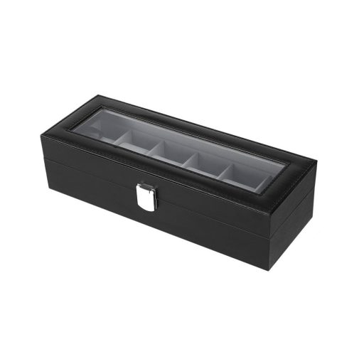 Pudełko na zegarki z sześcioma przegródkami