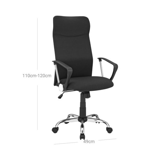 Krzesło biurowe z wysokim oparciem
