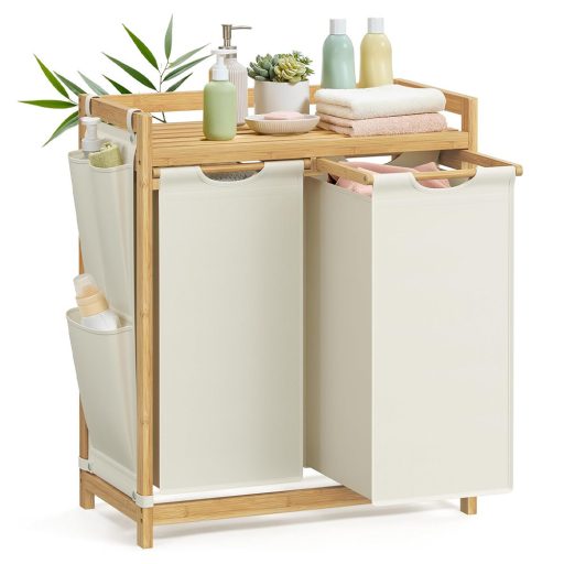 Kosz na pranie z dwoma przegrodami