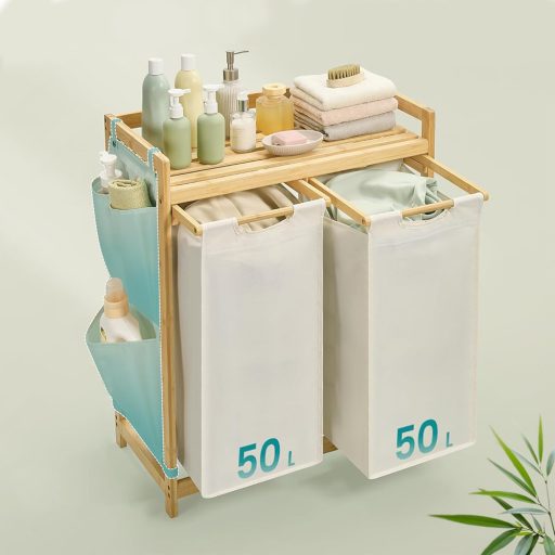 Kosz na pranie z dwoma przegrodami