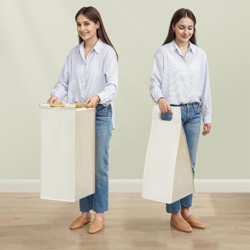 Kosz na pranie z dwoma przegrodami