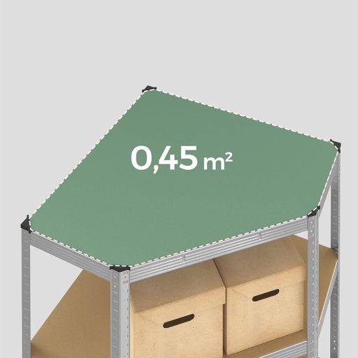 Narożna półka do przechowywania, 70x70x180 cm