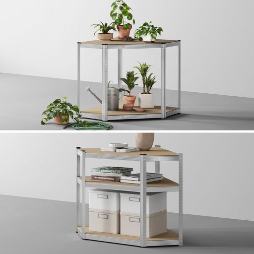 Narożna półka do przechowywania, 70x70x180 cm