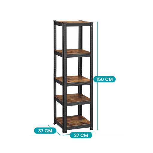 Regał 5-poziomowy do salonu