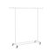 Regulowany stojak na ubrania na kółkach, biały