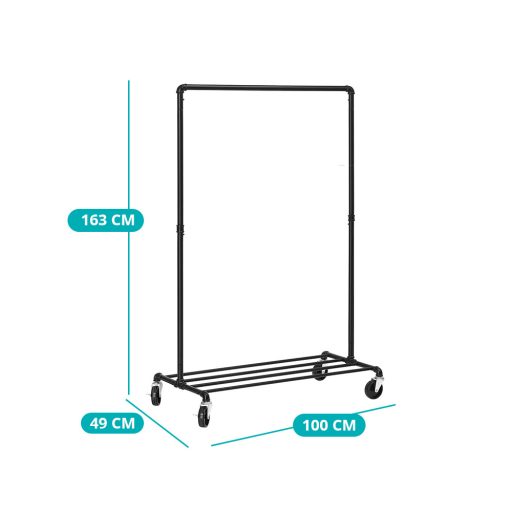 Stojak na ubrania, czarny