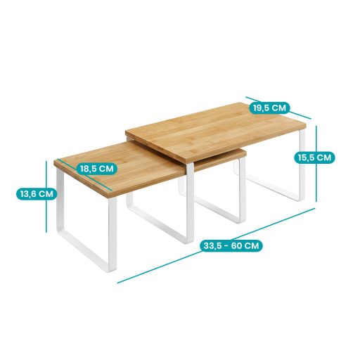 Zestaw 2 półek kuchennych