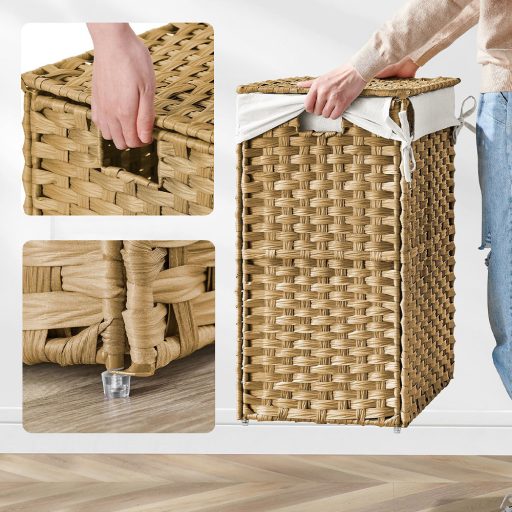 Plastikowy kosz na pranie 45,5 x 32 x 61 cm